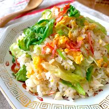 シャキふわ♡【カニカマレタス炒飯】簡単にすぐ出来ます‼︎