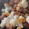 【豚こまと冷凍豆腐の豚唐とお餅の生姜焼き】節約/爆食いの工程7