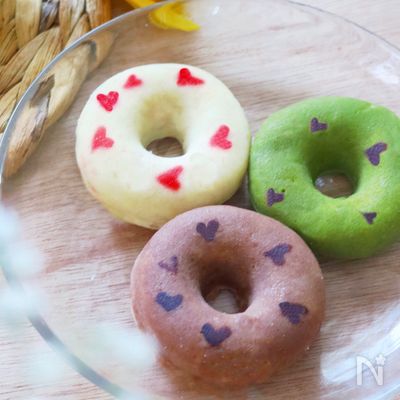レンジで3分☆米粉とおからのドーナツ