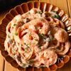 ワンパンで！【濃厚海老トマトクリームパスタ】生クリーム不要♩