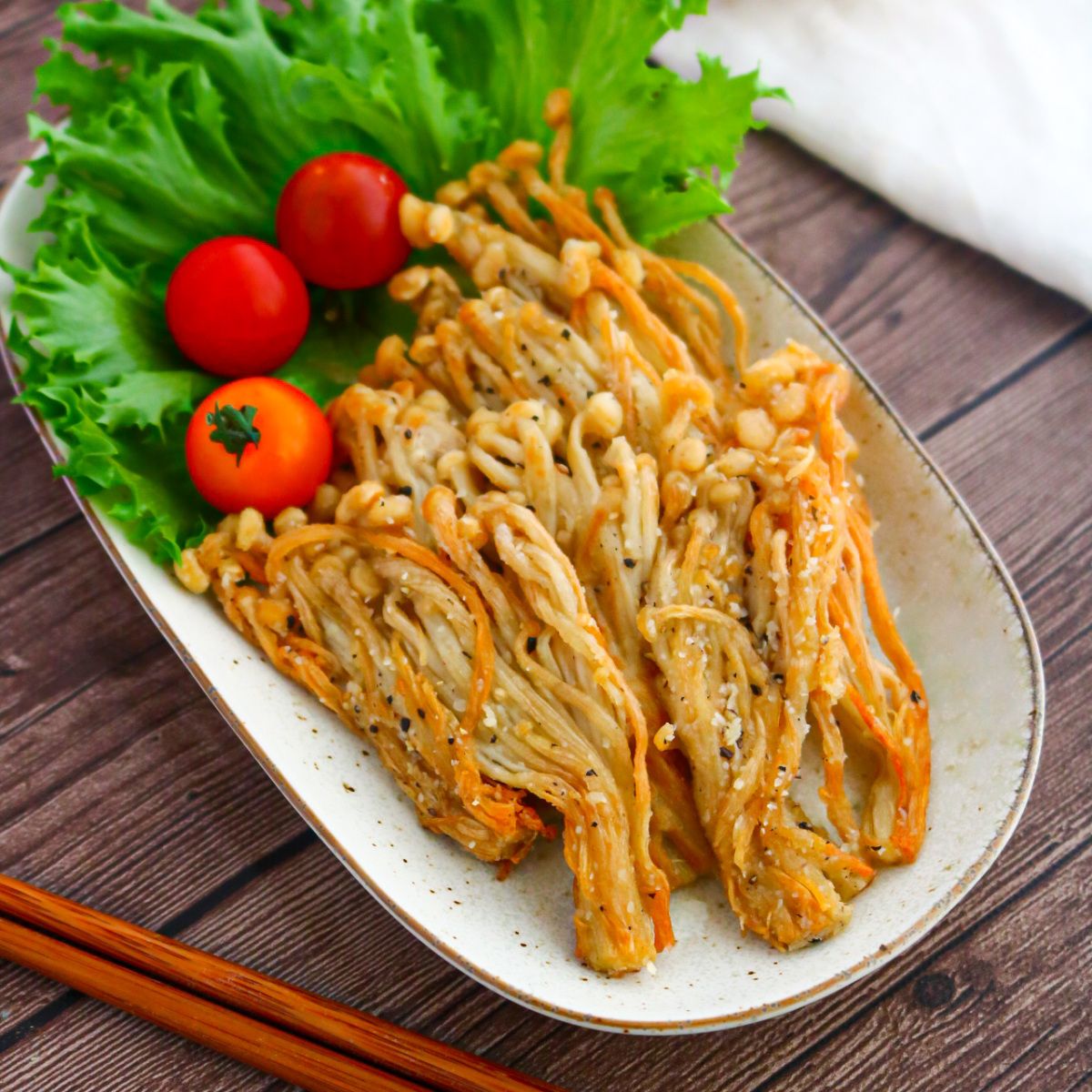 やみつきおつまみ♪粗挽き黒胡椒×チーズのえのき唐揚げ | レシピサイト