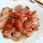 豚ヒレ肉のソテー簡単トマトソース