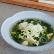 ［5分🕐］あおさ海苔とおぼろ豆腐の出汁スープ