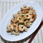 食感ポリポリ「蓮根の塩磯辺焼き」