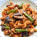 驚くほどお肉柔らか♪絶品過ぎる♪豚こまとナスの甜麺醤炒め♪