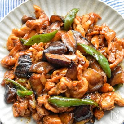 驚くほどお肉柔らか♪絶品過ぎる♪豚こまとナスの甜麺醤炒め♪