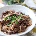 ご飯が進むスピードおかず♡牛こまとえのきの炒め煮