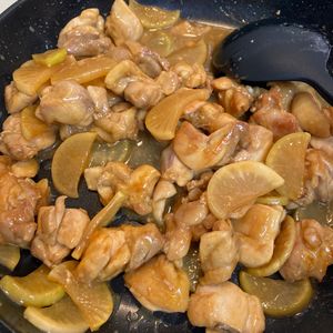 えみちょりん♪の作ってみた!投稿(【節約絶品おかず】鶏むねと大根の照りバター醤油炒め☆作り置き)
