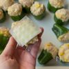 【くしゅくしゅチーズピーマンの肉詰め】節約/かさましの工程6
