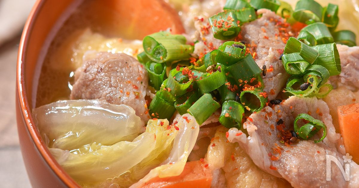 白菜豚汁│寒い日に最高！家族がよろこぶ冬の最強みそ汁