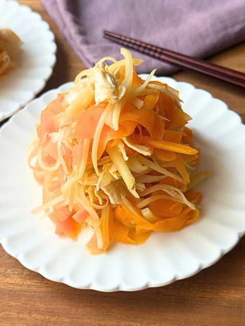 人参と新生姜のしっとり和え | レシピサイトNadia