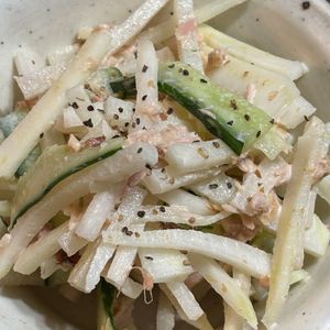 あなぼんごはんの作ってみた!投稿(副菜にもおつまみにも◎『大根の和風ツナマヨサラダ』)