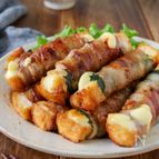 とろ～りチーズがたまらない♪厚揚げ大葉肉巻き