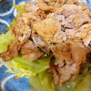 mmm10の作ってみた!投稿(味噌漬け豚ロースとキャベツの重ね蒸し)