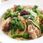 味付けこれだけ！鶏肉とブロッコリー旨だしペペロンチーノパスタ