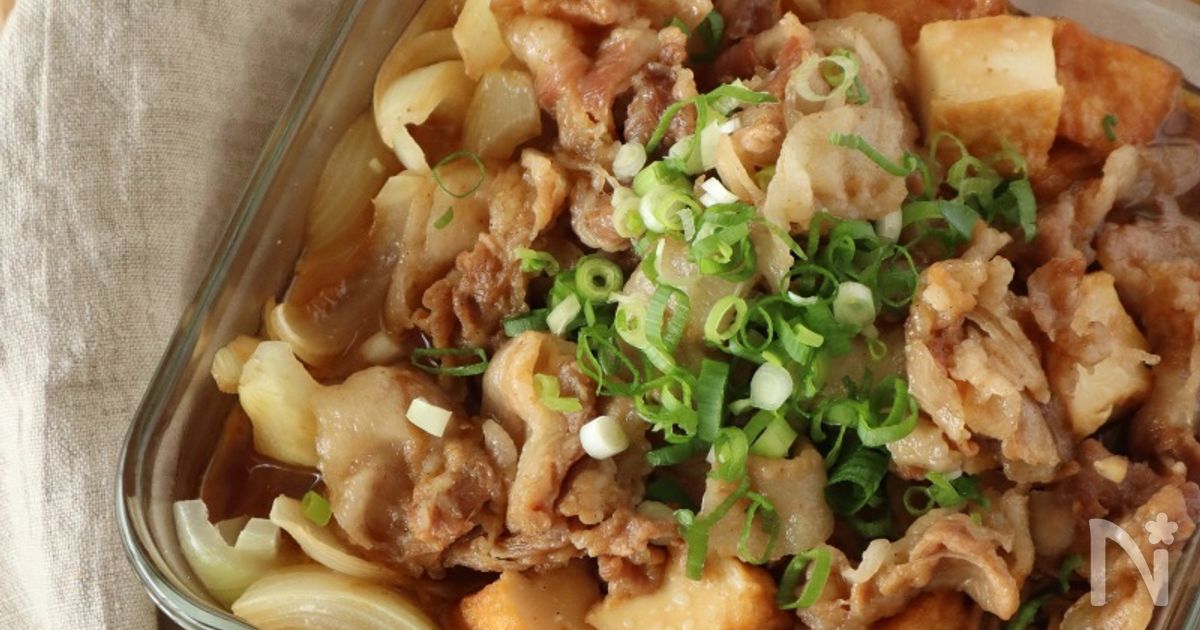 レンジで一発！ごはんが進む『焼肉ダレで満腹肉豆腐』