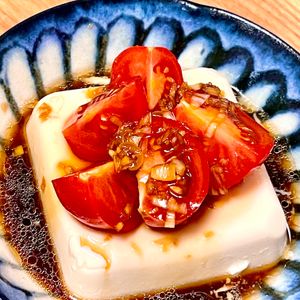 michuの作ってみた!投稿(箸休めに！ミニトマトの中華風冷ややっこ)