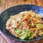 ＊キャベツとひき肉のコク旨豚骨風春雨炒め＊