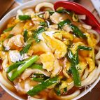 行列のうどん屋さんの🍜とろとろニラ玉あんかけうどん🤩