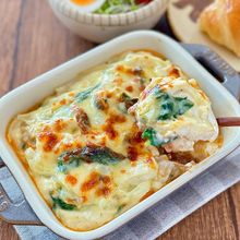 米粉ホワイトソースでお豆腐グラタン