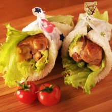 照り焼きチキンのサンドシナイッチ☆サンドしないサンドイッチ