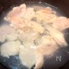 『しっとりやわらか』プルプル食感♪水晶鶏の梅わさび乗せの工程3