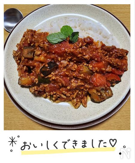 ナムディさんの作ったキーマカレー