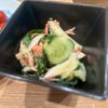ミナの作ってみた!投稿(あと1品に♪『かにかまときゅうりとわかめの胡麻ポン酢和え』)
