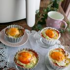 お弁当や朝食に！【キャベツと卵のベーコンココット】