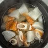 白だしで絶品《大根とちくわ♡柚子胡椒煮》の工程2