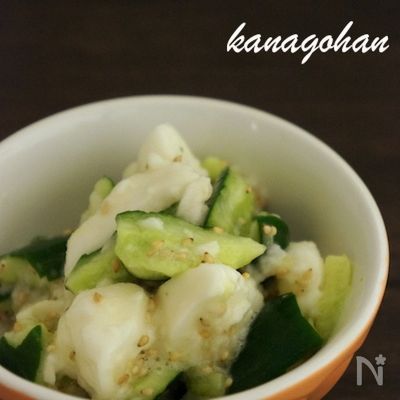 【64kcal】簡単おつまみ＊長芋きゅうりのたたき
