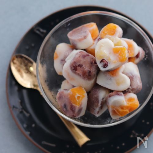 まるであの味!練乳あずきフルーツアイス