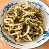 りぃママの作ってみた!投稿(簡単なのにめちゃうまっ♪塩昆布たぬき焼うどん)