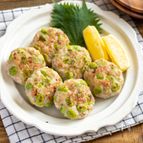 枝豆の鶏塩つくね。おかずやおつまみ、作り置き、お弁当にも！