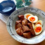 豚ばらの脂が気になる方に♡豚肩ロースで時短角煮と味玉