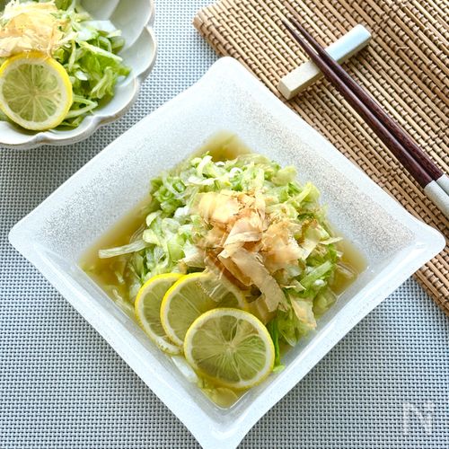 レタス大量消費に!やみつき♪出汁もみレタス