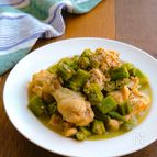 ブラジル料理フランゴ・コン・キアーボ風♪オクラと鶏肉の煮込み