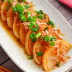 ポン酢大根ステーキ【ポン酢でさっぱり♪レンジで簡単】