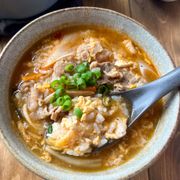 息子大絶賛！冷やご飯で絶品♡︎豚カルビクッパ