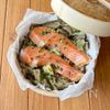 流行りの蒸籠で！【鮭ときのこの旨出汁バター蒸し】調味料2つ♩の工程4