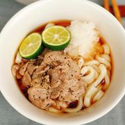 【塩豚スダチおろしうどん】冷凍うどんで、さっぱりスタミナ！