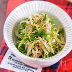 ヘルシーなのに激ウマ♪『豆苗ともやしのツナポンおかか和え』