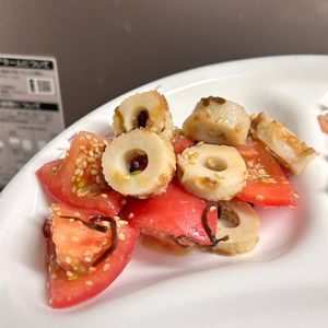 ケの作ってみた!投稿(［冷やしておいしい！トマトとちくわの塩こん和え］おつまみに◎)