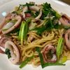 山子の作ってみた!投稿(ビール党にイイ味♡お祭り風【いかニラ塩焼きそば】)