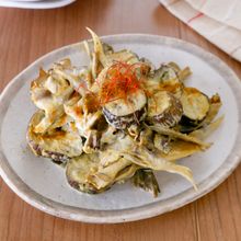 【トースターで5分】なすと舞茸のスパイシーデリ風サラダ♪