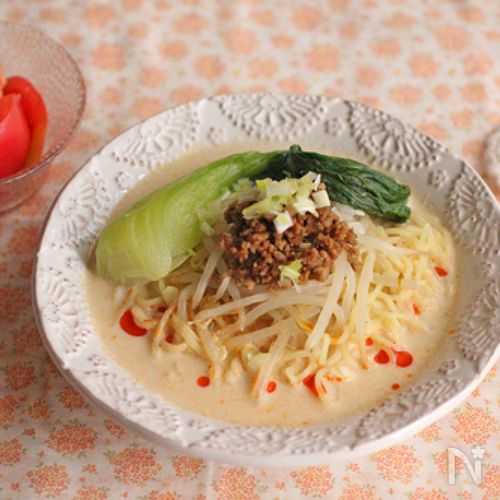 肉みそで簡単!冷やし担々麺