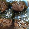 730815の作ってみた!投稿(丸ごとピーマンの和風鶏ひき肉詰め煮)