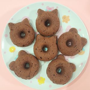 milkの作ってみた!投稿(米粉で作る♪ココア焼きドーナツ☆)