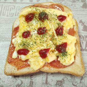M＊Pの作ってみた!投稿(関西風たまごサンドトースト)