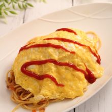 オムパスタ　レンジでボロネーゼ